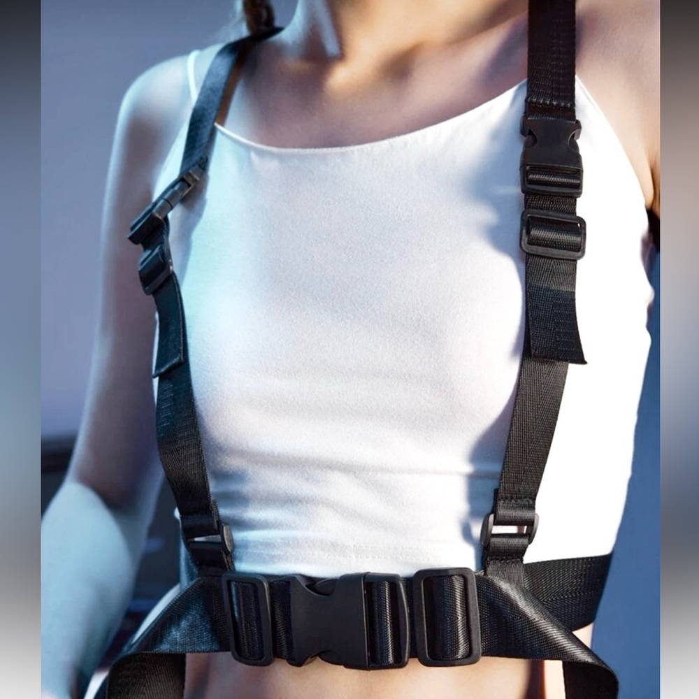 Black Canvass Underbust Harness New